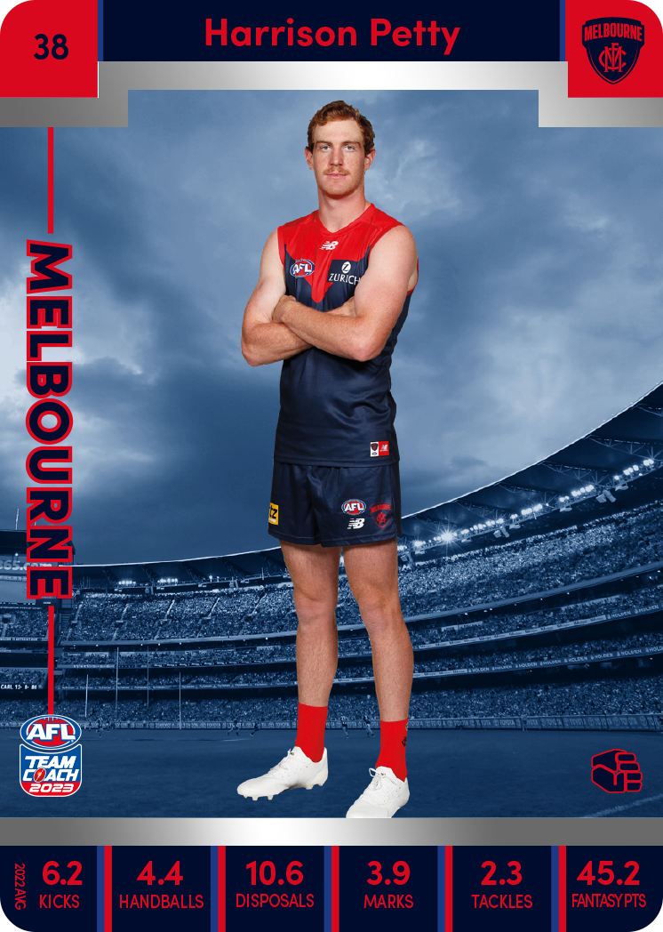 Harrison Petty, 38, Silver Parallel, 2023 Teamcoach AFL