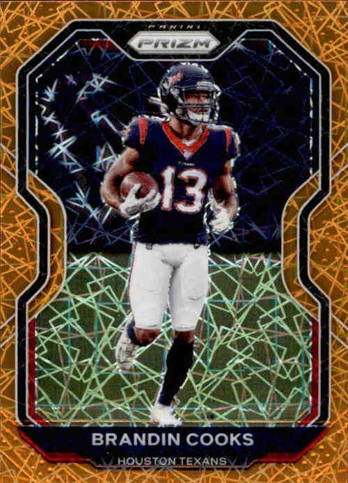 Brandin Cooks, Orange Laser Prizm, 2020 Panini Prizm Football NFL