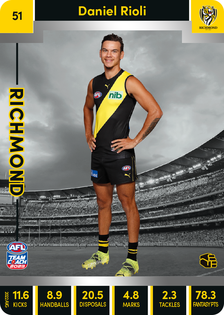 Daniel Rioli, 51, Silver Parallel, 2023 Teamcoach AFL