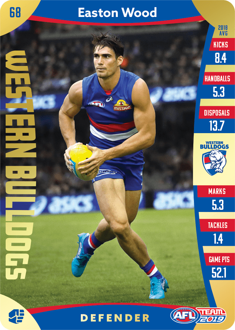 Easton Wood, Gold, 2019 Teamcoach AFL