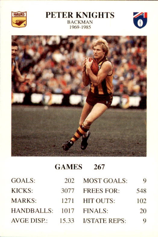 Peter Knights, The Great Footy Card Game, 1994 Spears Games