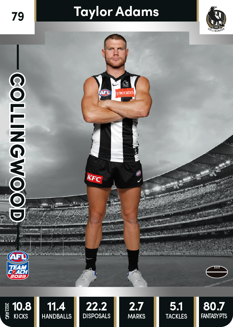 Taylor Adams, 79, Silver Parallel, 2023 Teamcoach AFL