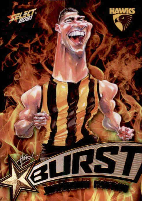 Jonathon Patton, Fire Starburst, 2021 Select AFL Footy Stars