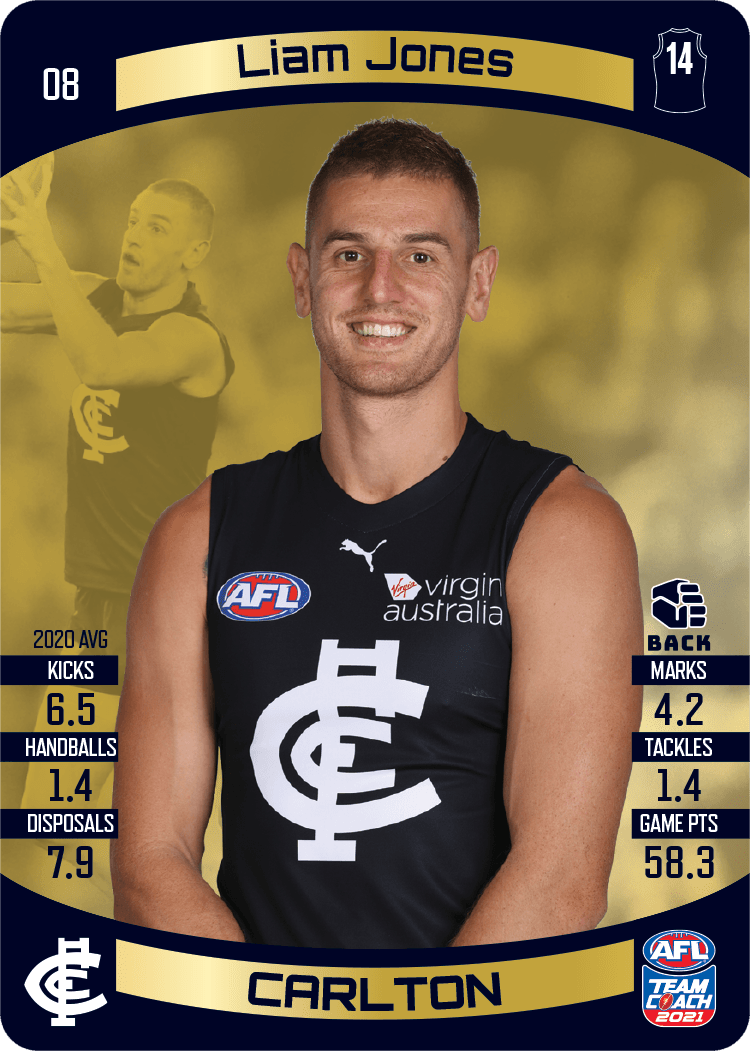 Liam Jones, Gold, 2021 Teamcoach AFL