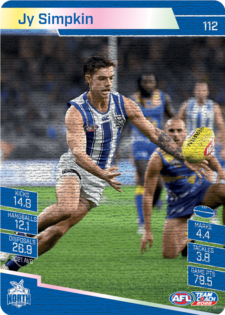 Jy Simpkin, Canvas, 2022 Teamcoach AFL