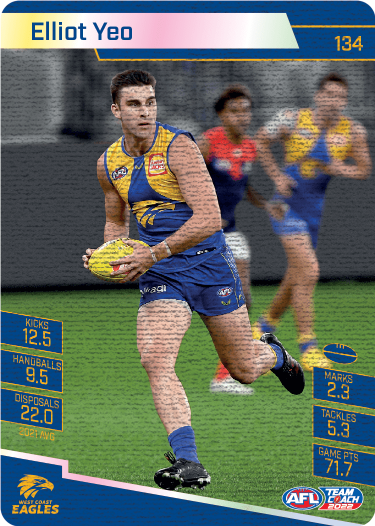 Elliot Yeo, Canvas, 2022 Teamcoach AFL