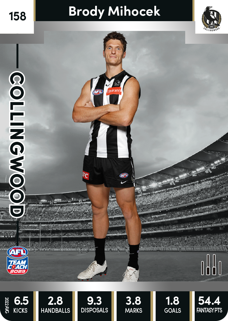 Brody Mihocek, 158, Silver Parallel, 2023 Teamcoach AFL