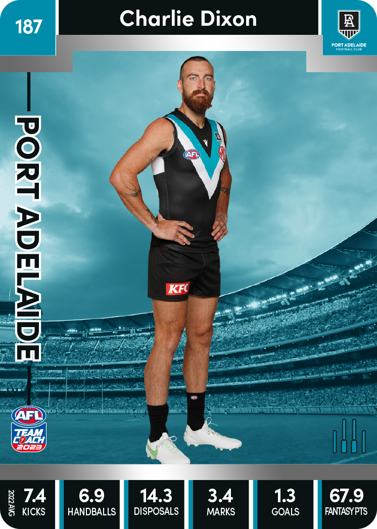 Charlie Dixon, 187, Silver Parallel, 2023 Teamcoach AFL