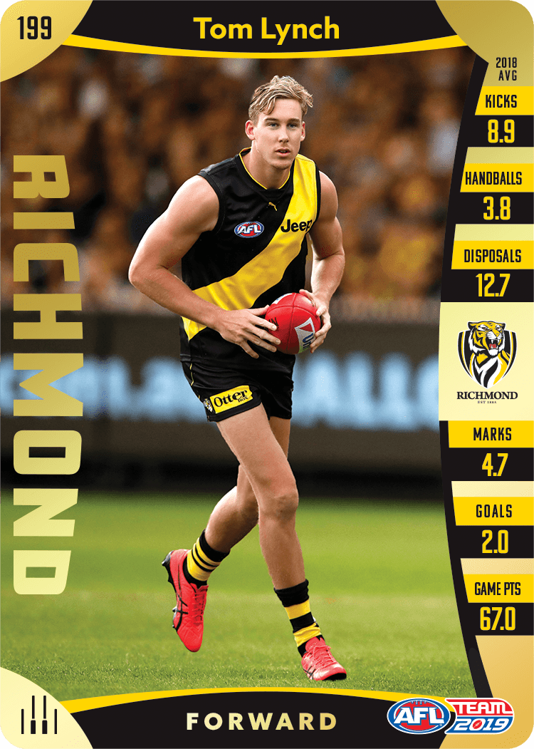 Tom Lynch, Gold, 2019 Teamcoach AFL