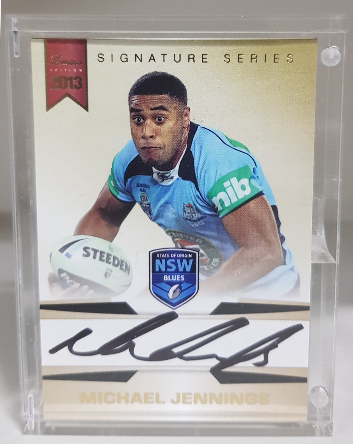 2013 esp NRL Limited Set with NSW Greg Jennings Signature.