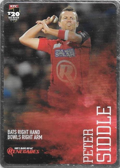 2014-15 Tap'n'play CA BBL Silver Parallel Cricket card - 1 to 100 - Pick Your Card