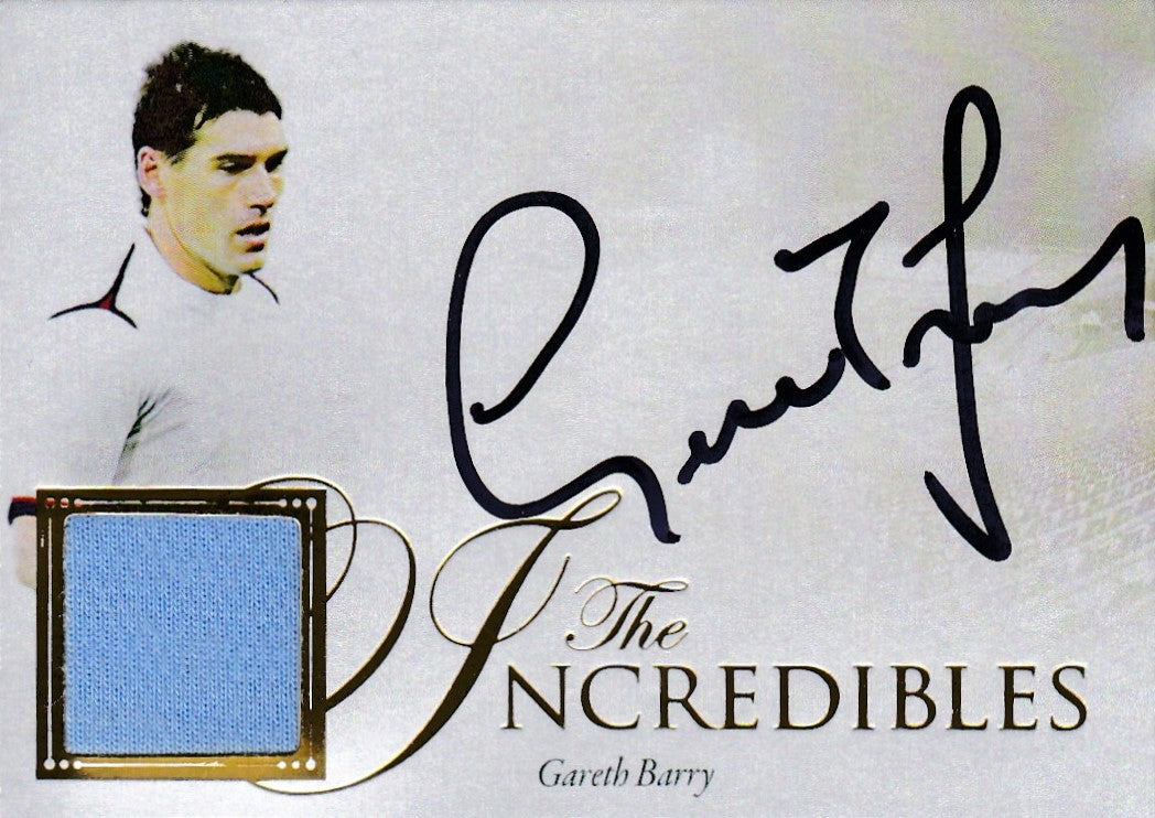 Gareth Barry, The Incredibles, 2016 Futera Unique Soccer