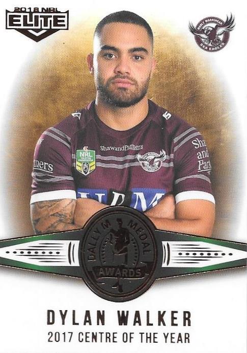 Dylan Walker, Medal card, 2018 TLA esp Elite NRL