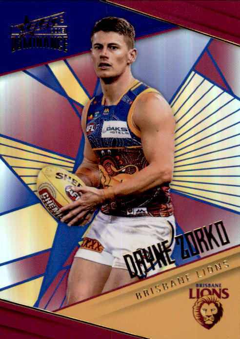Dayne Zorko, Holofoil Parallel, 2019 Select AFL Dominance