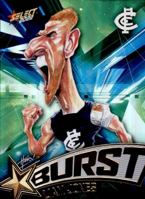 Liam Jones, Starburst Shatter, 2022 Select AFL Footy Stars