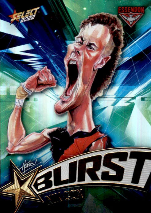 Nik Cox, Starburst Shatter, 2022 Select AFL Footy Stars