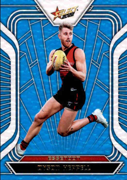 Dyson Heppell, Fractured Arctic Blue, 2022 Select AFL Footy Stars