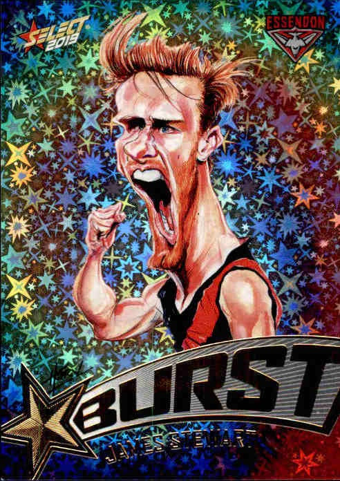 James Stewart, Starburst Tie-Dye Caricatures, 2019 Select AFL Footy Stars