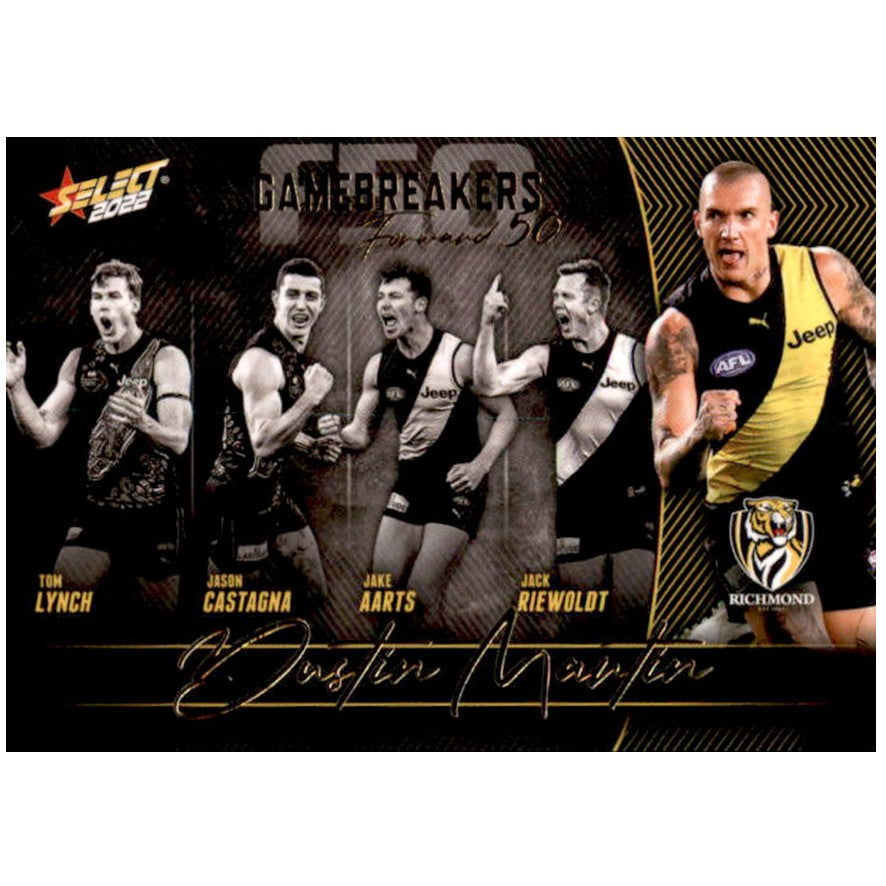 Dustin Martin, Gamebreakers Forward 50, 2022 Select AFL Footy Stars
