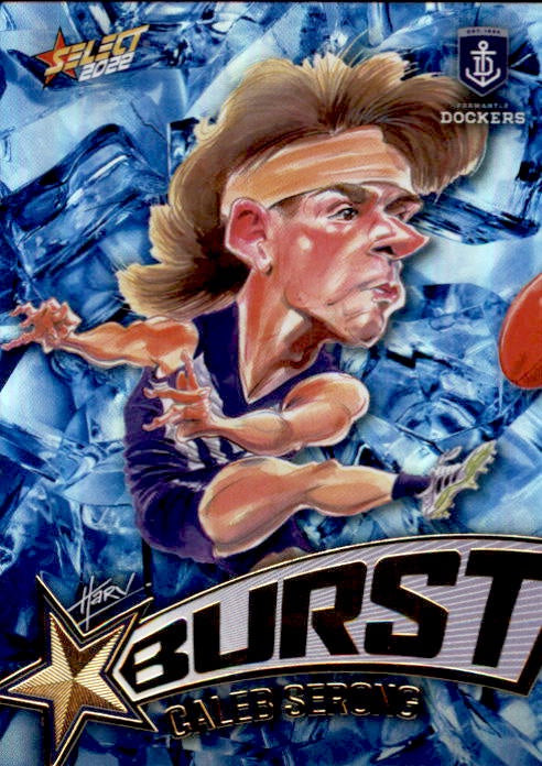 Caleb Serong, Starburst Ice, 2022 Select AFL Footy Stars