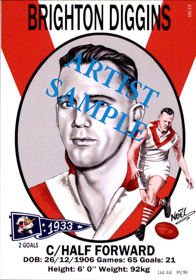 South Melbourne Swans 1933 Premiers Card Set by Noel