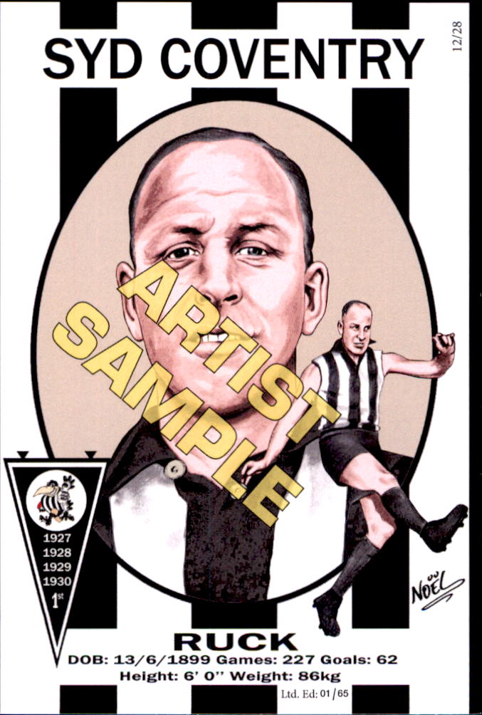 Collingwood Magpies Four-Peat Dynasty Premiers Card Set by Noel