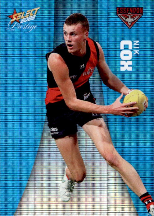 Nik Cox, Blue Parallel, 2022 Select AFL Prestige