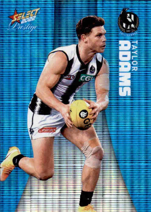 Taylor Adams, Blue Parallel, 2022 Select AFL Prestige