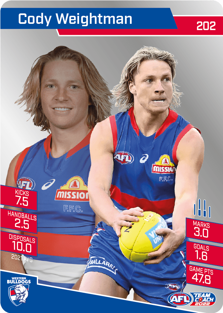 2022 Teamcoach Silver Parallel - Cards 201 to 220 & AFLW - Pick Your Card