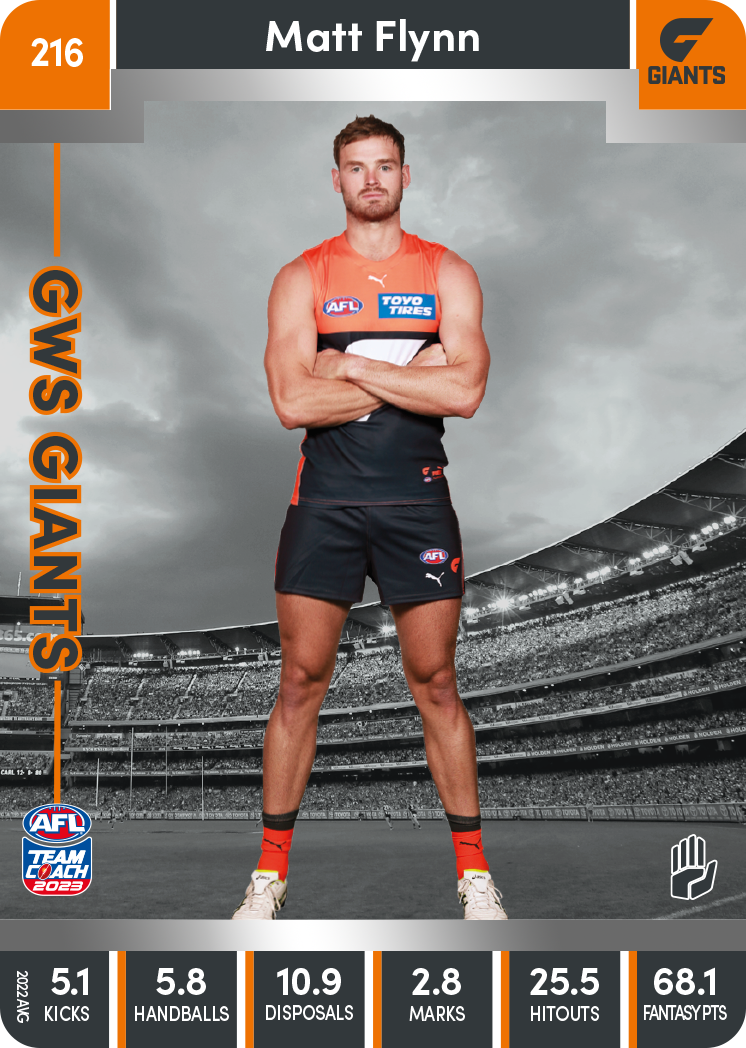 Matt Flynn, 216, Silver Parallel, 2023 Teamcoach AFL