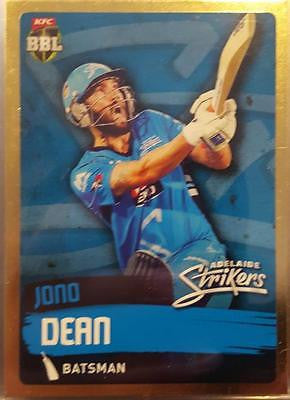 2015-16 Tap'n'play CA BBL 05 Cricket, Gold Parallel, Jono Dean, Strikers, #61
