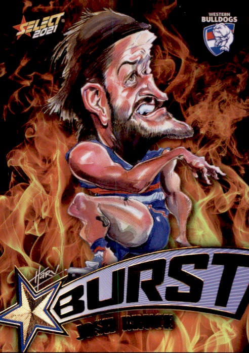 Josh Bruce, Fire Starburst, 2021 Select AFL Footy Stars