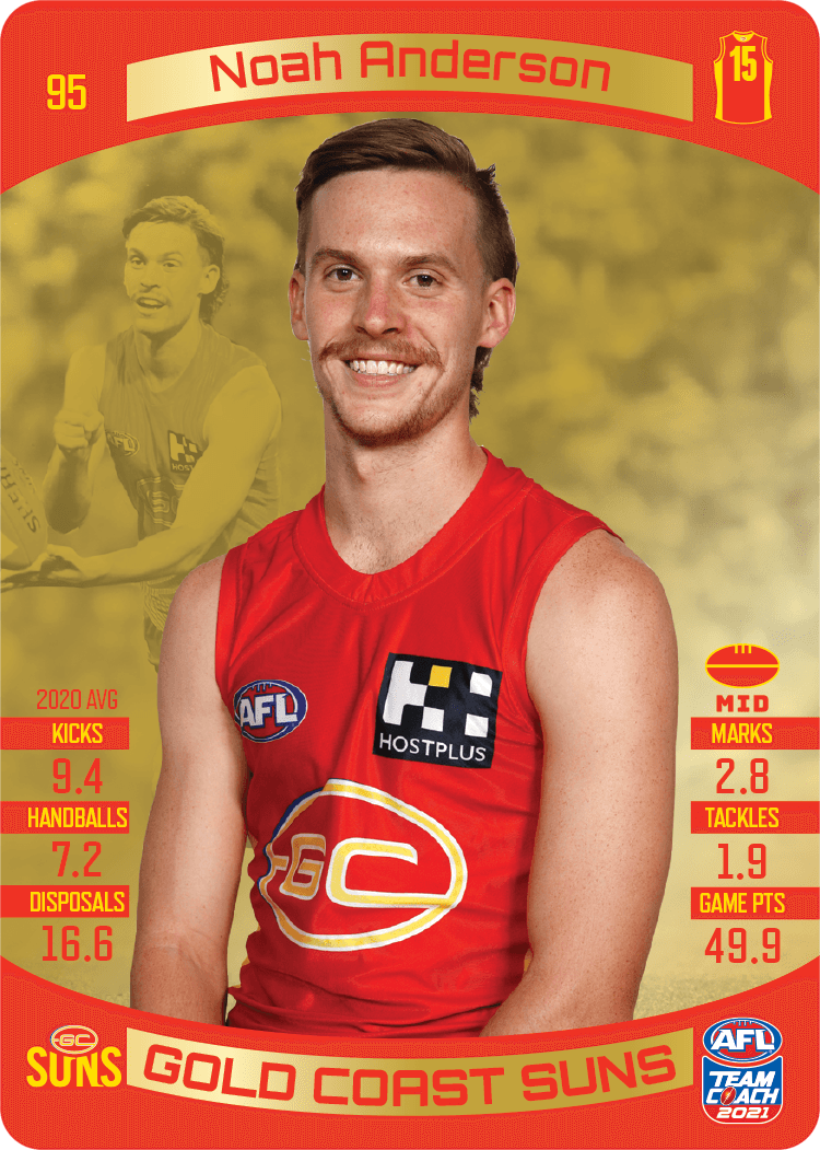 Noah Anderson, Gold, 2021 Teamcoach AFL