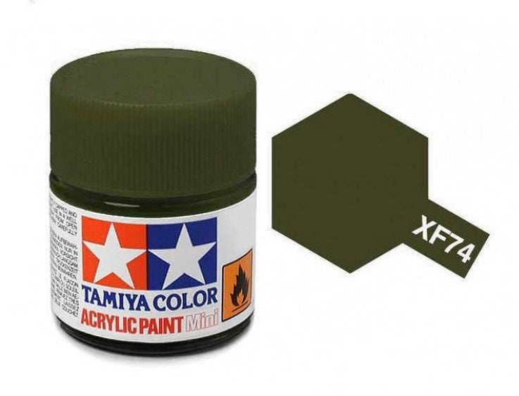 TAMIYA ACRYLIC MINI XF-74 OLIVE DRAB (JGSDF) 10ml