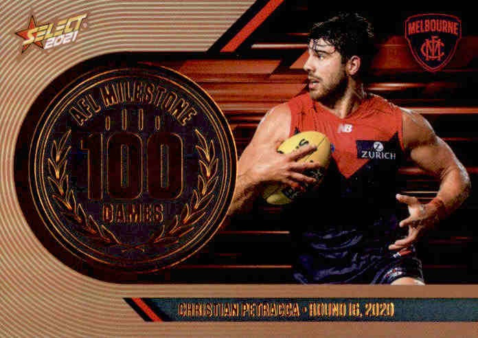 Christian Petracca, 100 Games Milestone, 2021 Select AFL Footy Stars