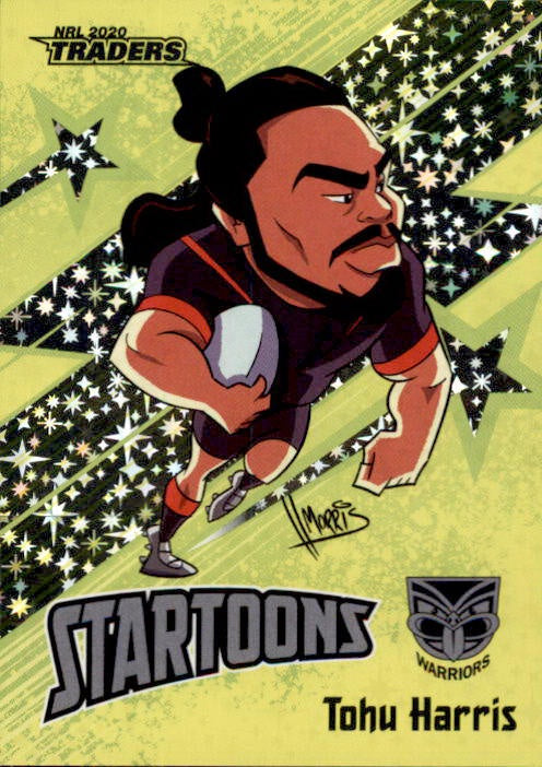 Tohu Harris, Yellow Startoons, 2020 TLA Traders NRL 51/150