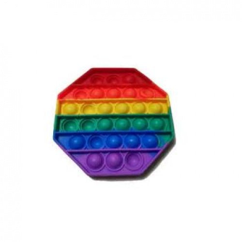 POP IT FIDGET TOY RAINBOW OCTAGON