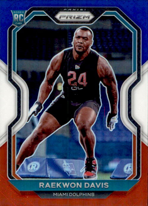 Raekwon Davis, RC, Red White Blue Prizm, 2020 Panini Prizm Football NFL