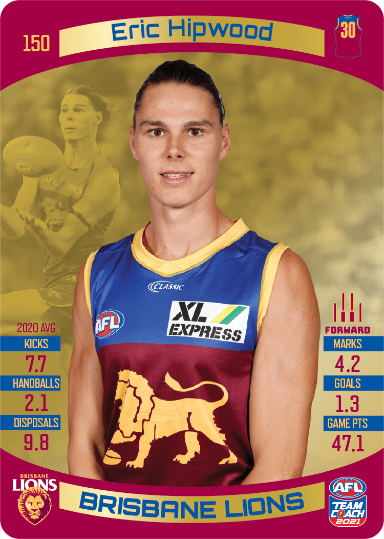 Eric Hipwood, Gold, 2021 Teamcoach AFL