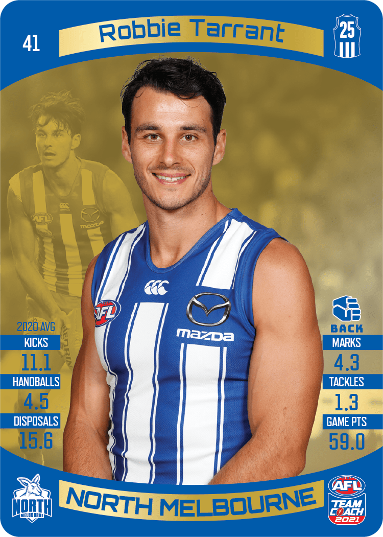 Robbie Tarrant, Gold, 2021 Teamcoach AFL
