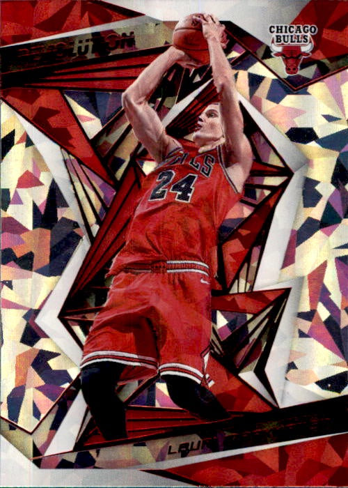 Lauri Markkanen, #84, Chinese New Year Cracked Ice, 2019-20 Panini Revolution Basketball NBA