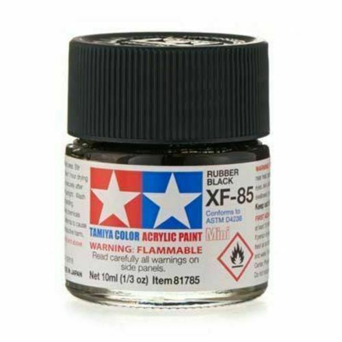 TAMIYA ACRYLIC MINI XF-85 RUBBER BLACK 10ml