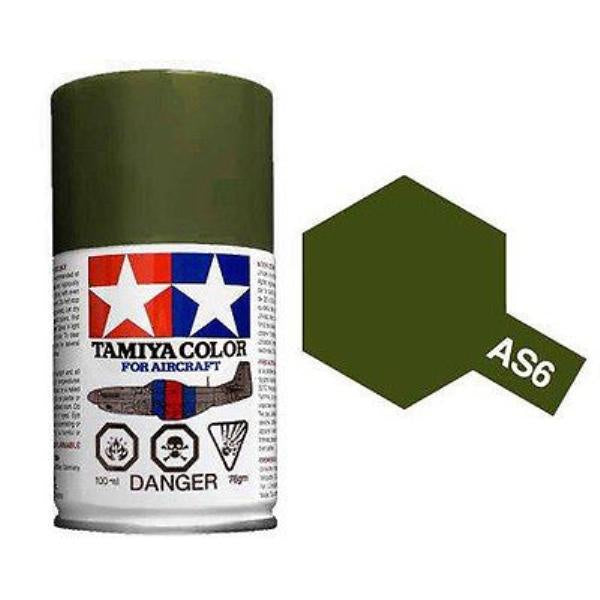 TAMIYA AS-6 OLIVE DRAB(USAAF) Spray Paint 100ml