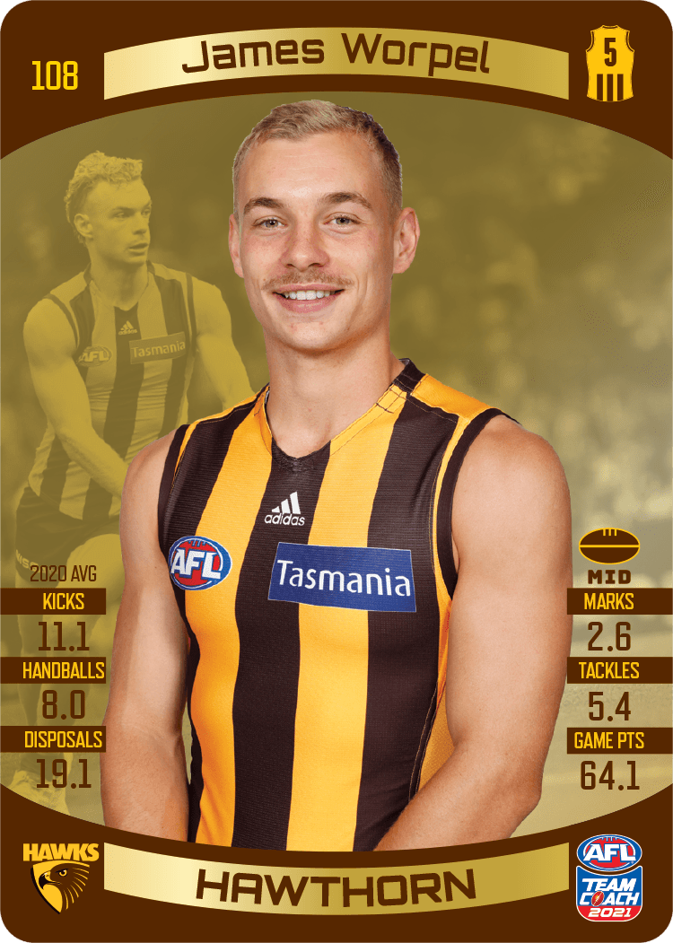James Worpel, Gold, 2021 Teamcoach AFL