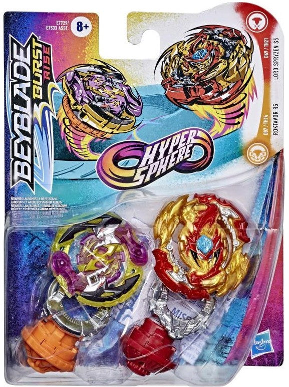 BEYBLADE HYPERSHERE DUAL PACK - Roktavor R5, Lord Spryzen S5