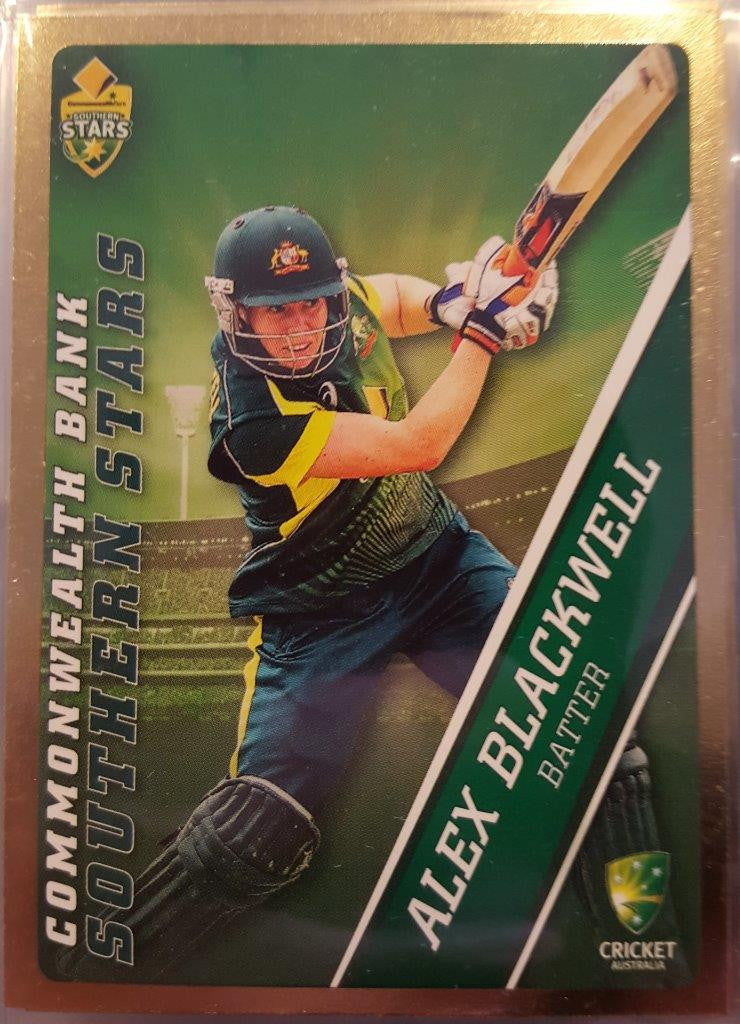 2015-16 Tap'n'play CA BBL 05 Cricket, Gold Parallel, Alex Blackwell, #47