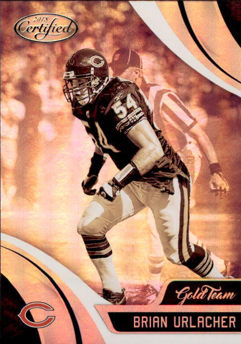 Brian Urlacher, Gold Team, 2018 Panini Certified Football NFL