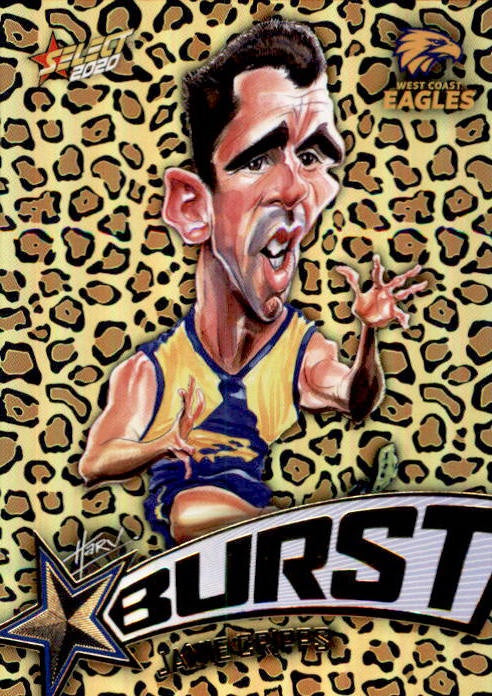 Jamie Cripps, Leopard Starburst, 2020 Select AFL Footy Stars