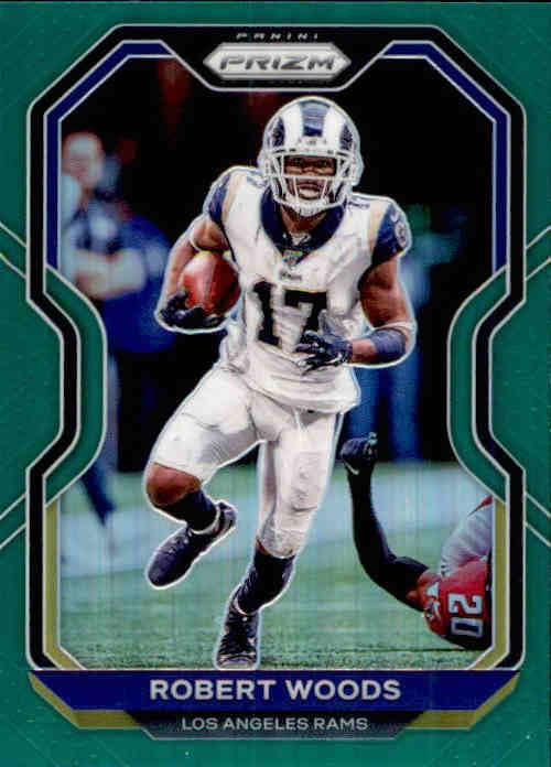 Robert Woods, Green Prizm, 2020 Panini Prizm Football NFL