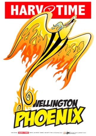 Wellington Phoenix, A-League Mascot Harv Time Poster